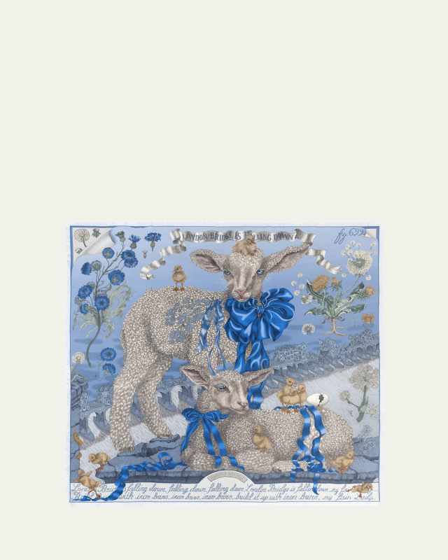 London Bridge Is Falling Down Silk Scarf